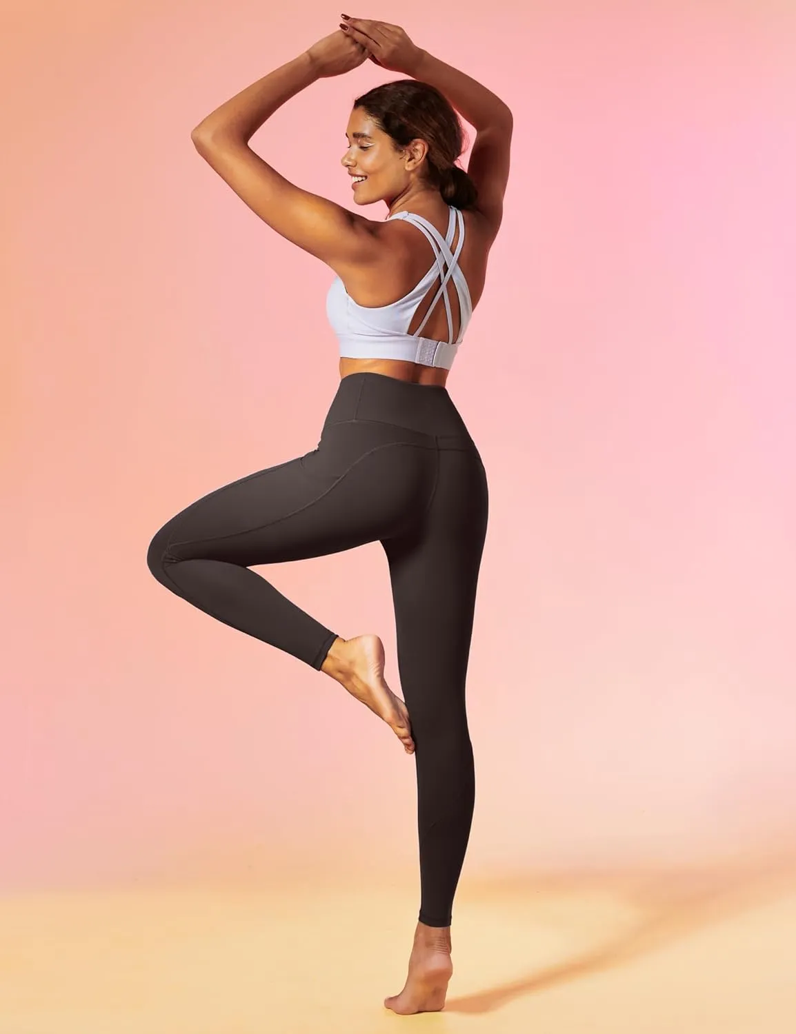 IUGA Leggings with Pockets for Women High Waisted Yoga Pants Women Tummy Control Workout Compression Running Leggings