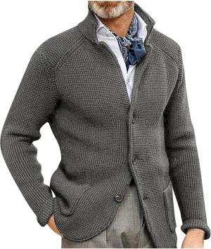 Jackets for Men Autumn and Winter Men's Fashion Cardigan Warm Lapel Hooded Jacket Sweaters Jackets