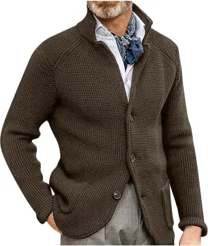 Jackets for Men Autumn and Winter Men's Fashion Loose Cardigan Warm Lapel Jacket Sweaters Jackets