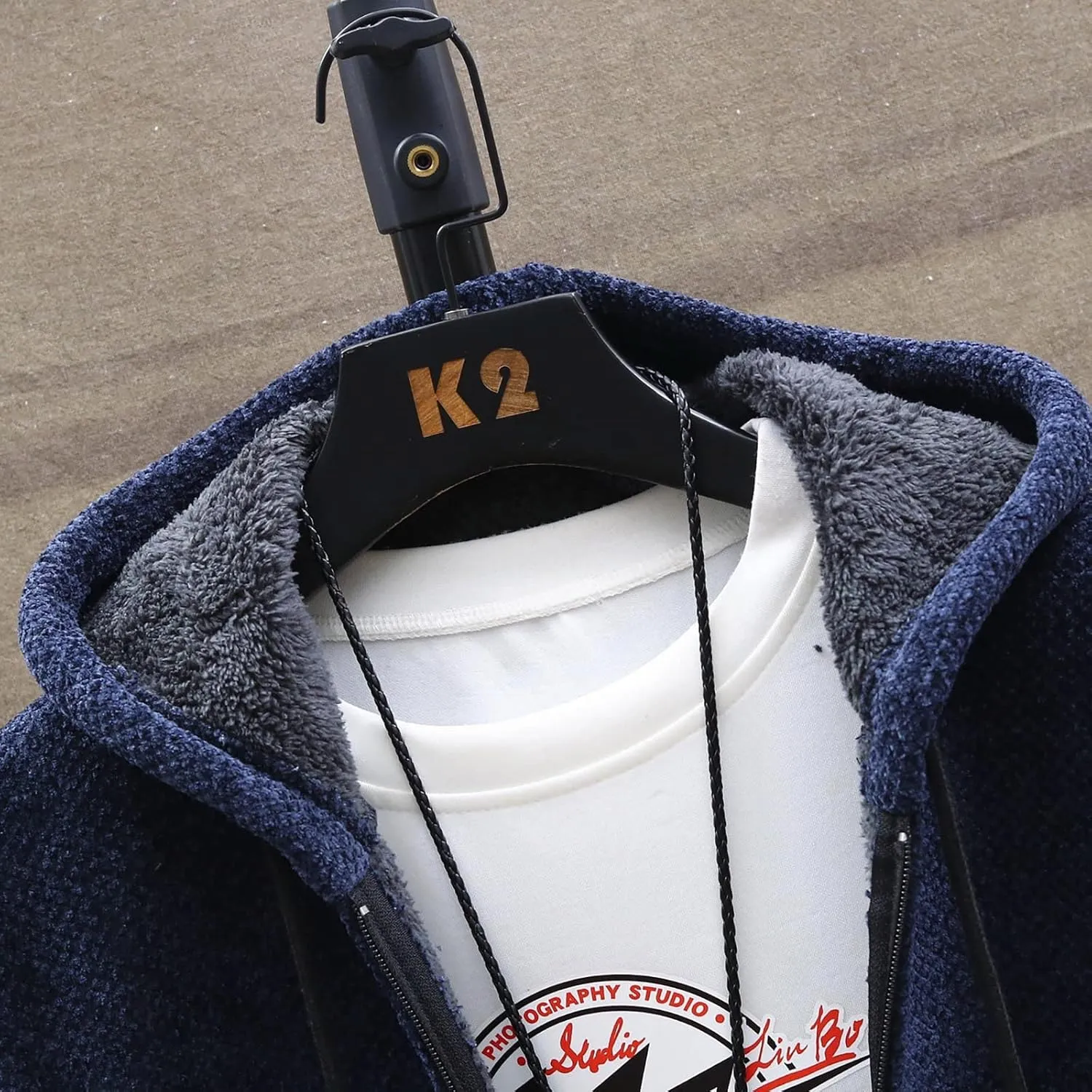 Jackets for Men Fall and Winter Men's Fashion Loose Cardigan Warm Hooded Jacket Sweater Jackets