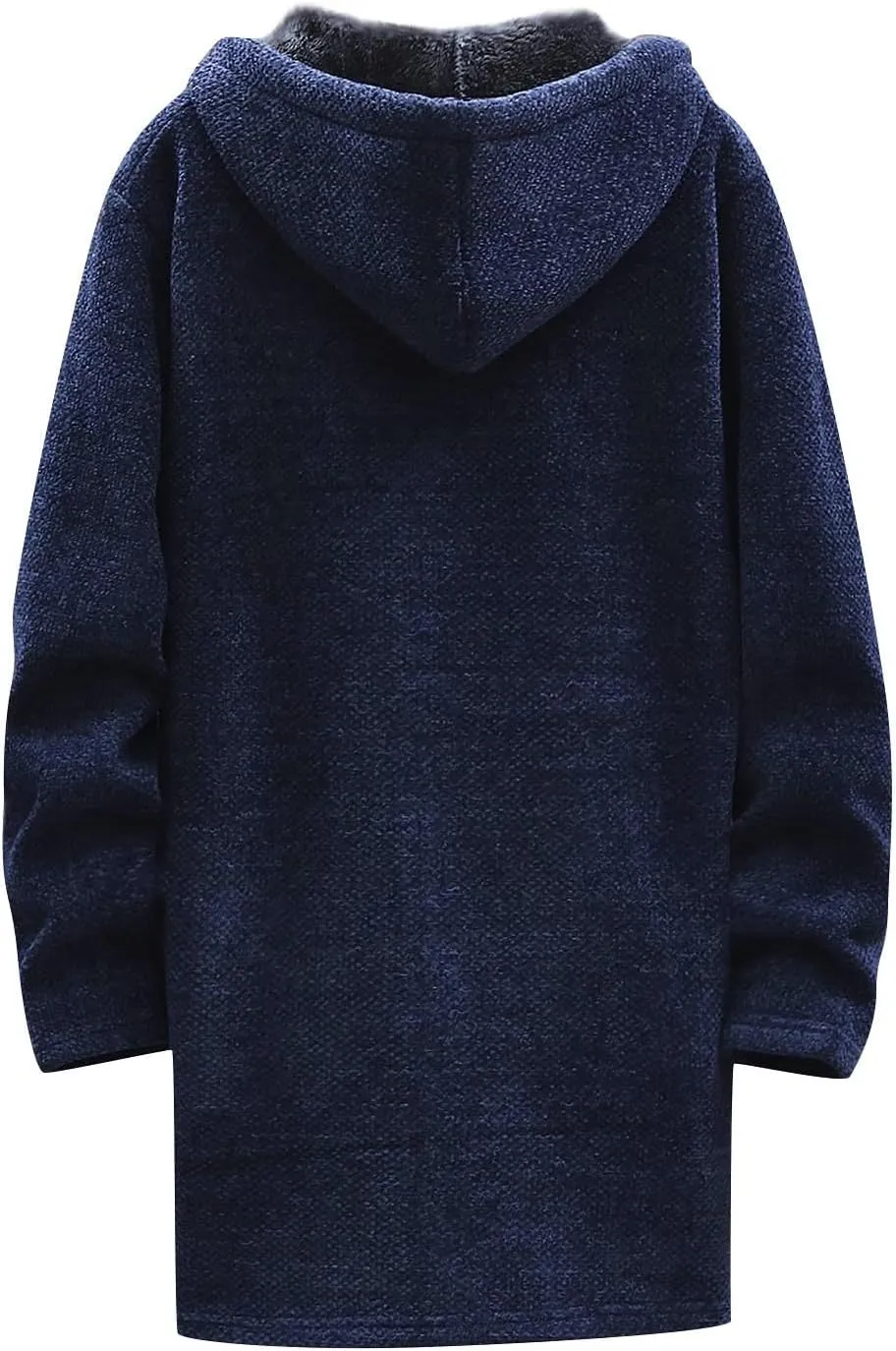 Jackets for Men Fall and Winter Men's Fashion Loose Cardigan Warm Hooded Jacket Sweater Jackets