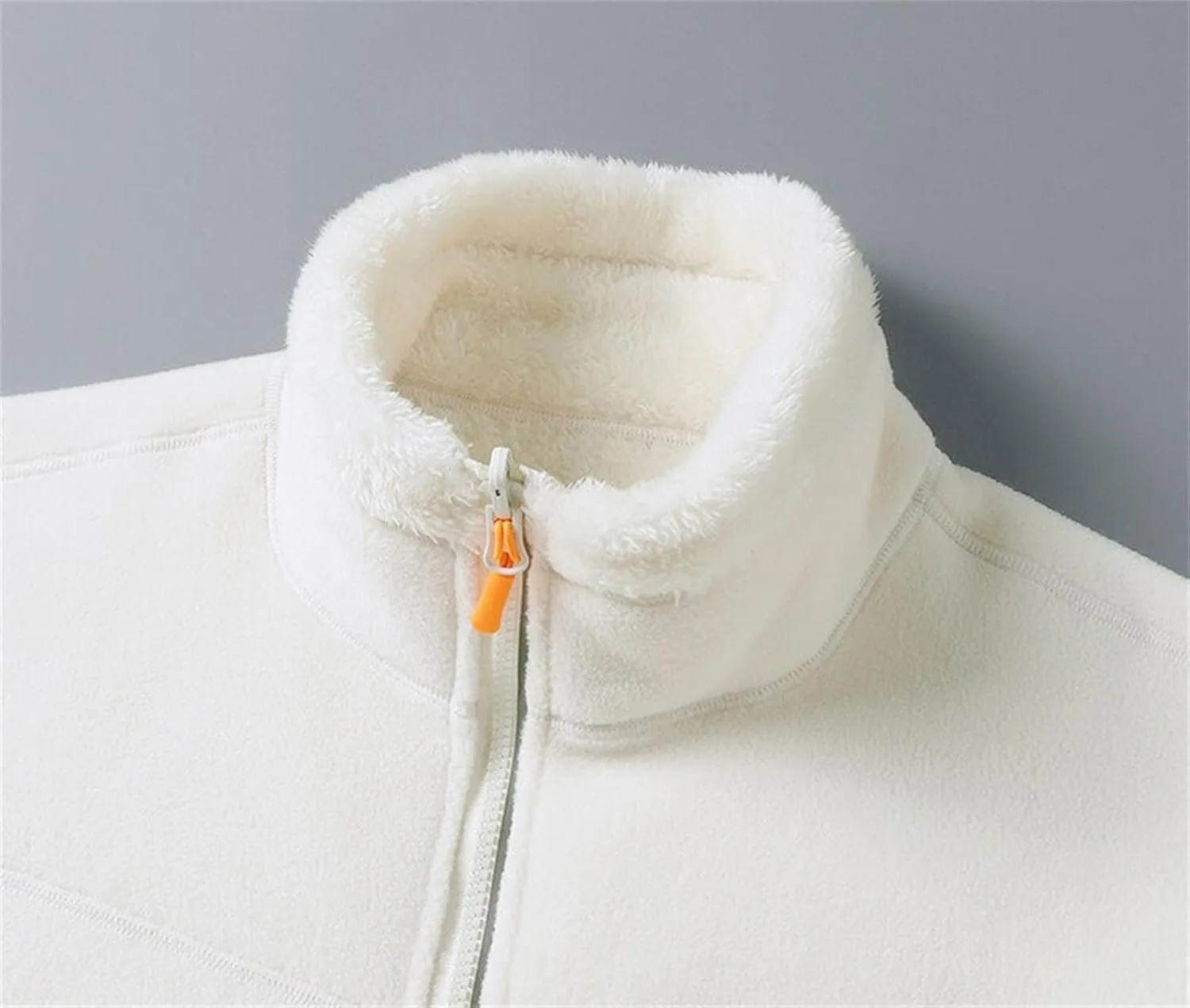 Jackets for Men/Women Fashion Mink Velvet Thickened Warm Winter Coats Open Front Full Zip Fur Stand Collar Casual Outwear