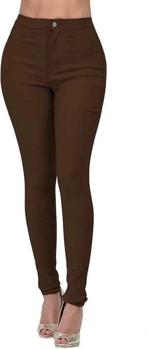 Jean Leggings for Women Tummy Control Skinny Stretch High Waisted Jeggings Butt Lifting Slim Fit Pull On Pants