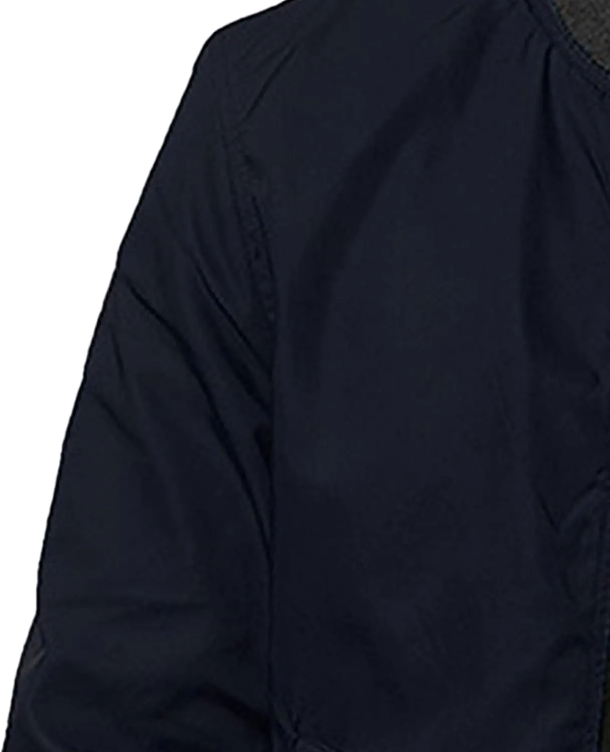 JEsilunmaMY Men's Zip Up Casual Bomber Jackets Stand Collar Lightweight Sportwear Winter Warm Padded Coats Windbreaker