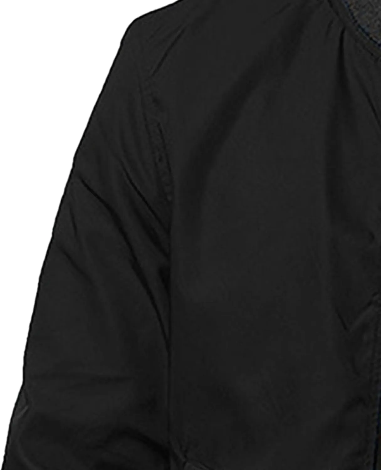 JEsilunmaMY Men's Zip Up Casual Bomber Jackets Stand Collar Lightweight Sportwear Winter Warm Padded Coats Windbreaker