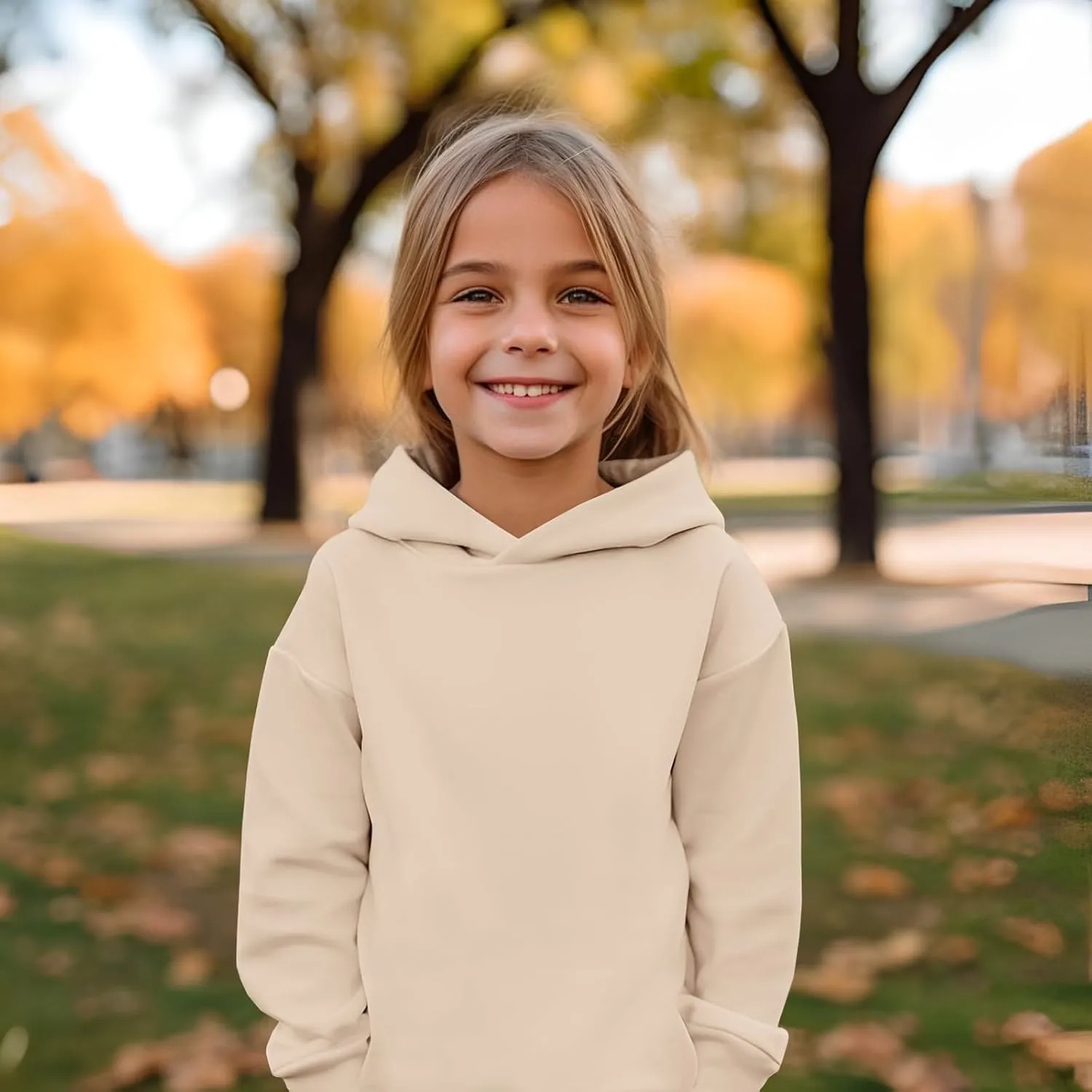 Kids 2 Piece Outfits Boys Girls Long Sleeve Solid Pullover Hooded Sweatshirt Set Sweatsuits and Jogger Sweatpants