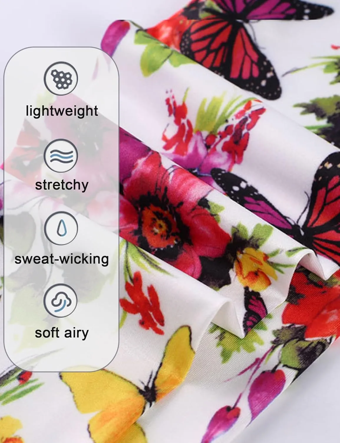 Kiench Girls Printed Leggings Pack of 2 Stretch Yoga Pants for Kids 2-11 Years