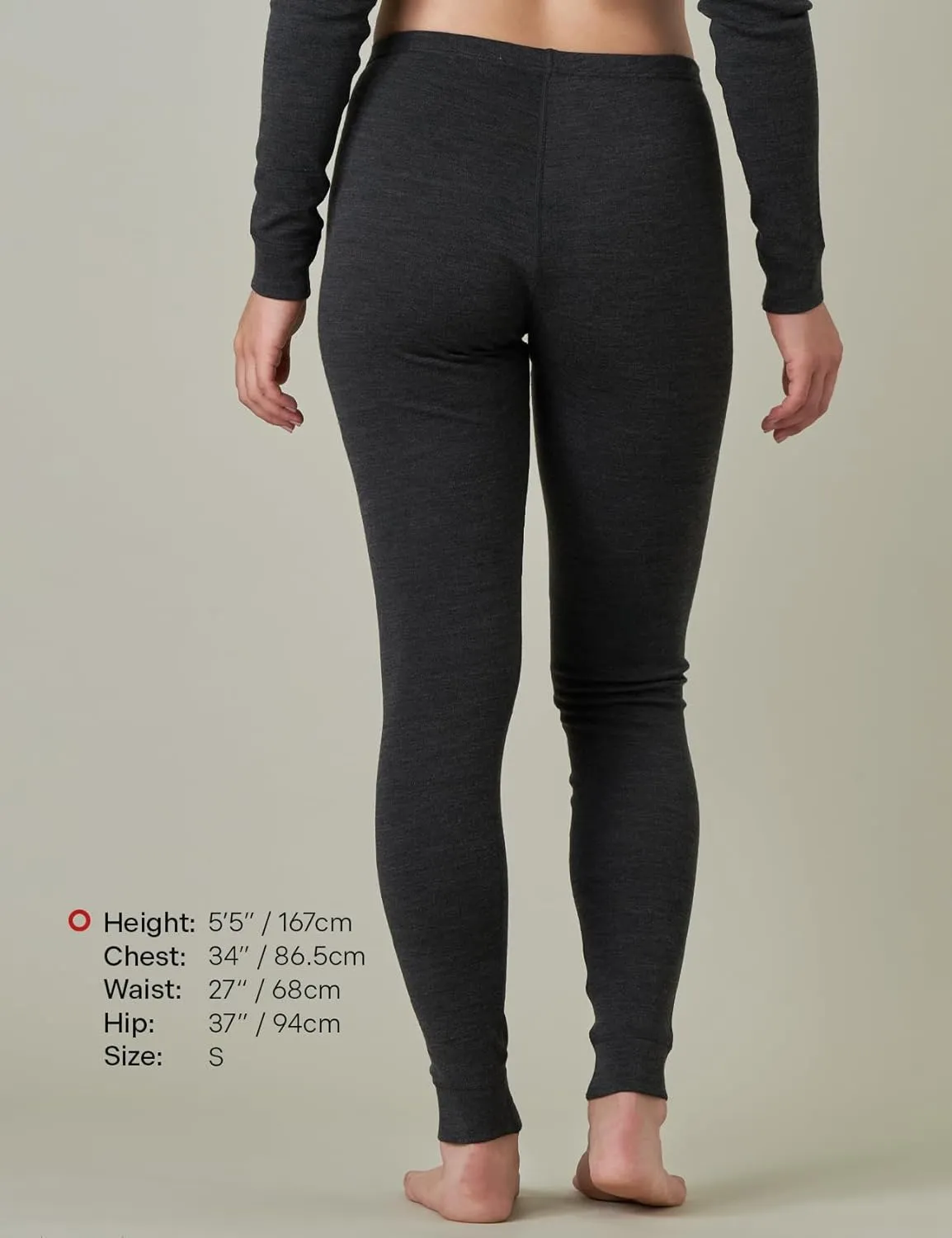 LAPASA Womens 100% Merino Wool Base Layer Midweight Activewear Thermal Underwear Long John Shirt Long Sleeve Pants L48/L49