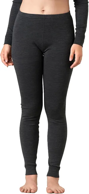 LAPASA Womens 100% Merino Wool Base Layer Midweight Activewear Thermal Underwear Long John Shirt Long Sleeve Pants L48/L49