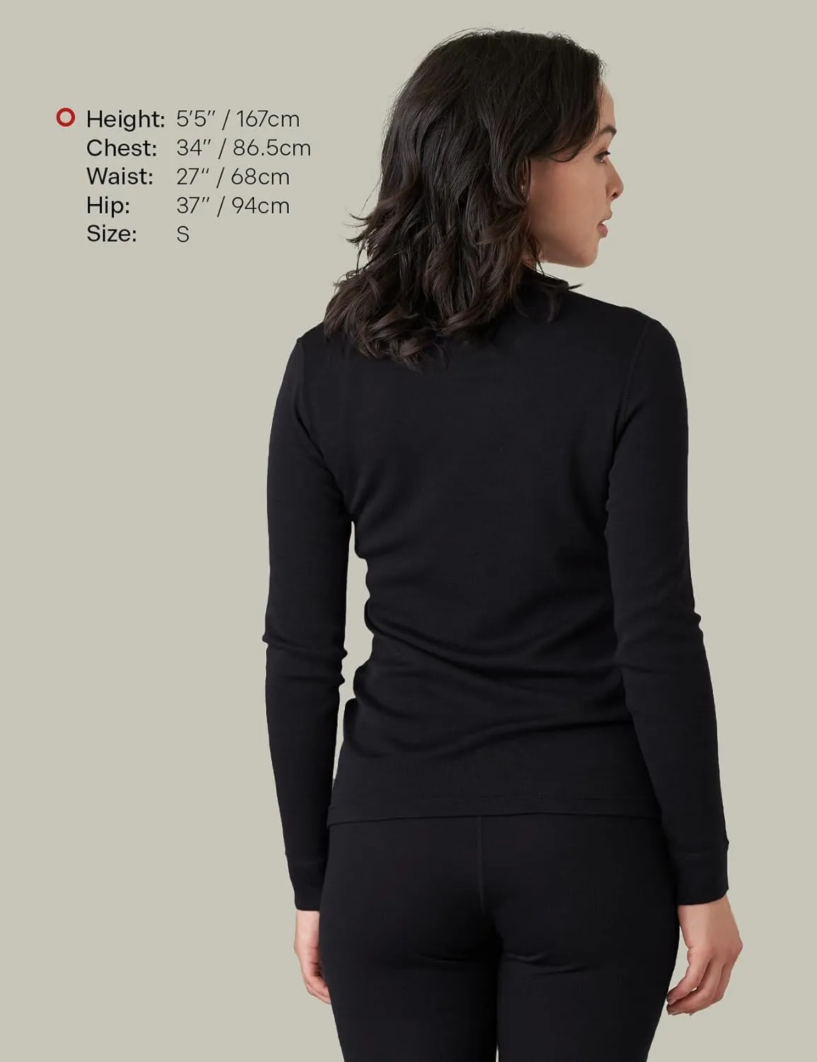 LAPASA Womens 100% Merino Wool Base Layer Midweight Activewear Thermal Underwear Long John Shirt Long Sleeve Pants L48/L49