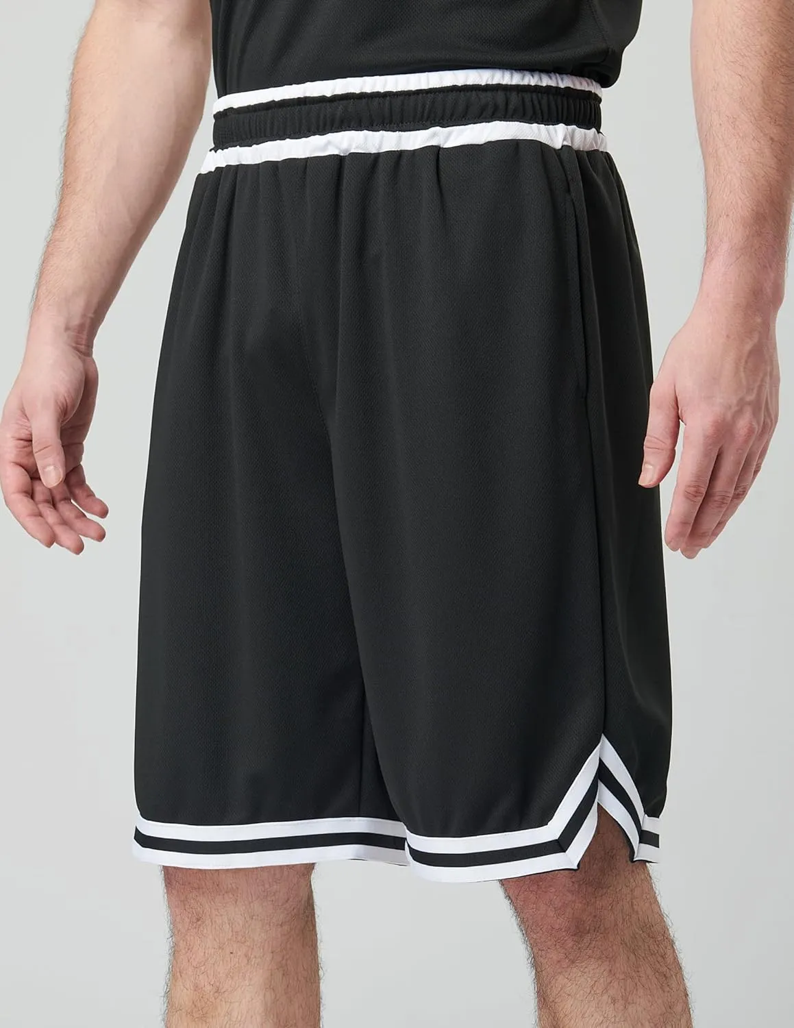 Liberty Imports 5 Pack Men's Quick Dry Athletic Basketball Shorts 9" Inseam with Pockets, Activewear for Workout Gym Running