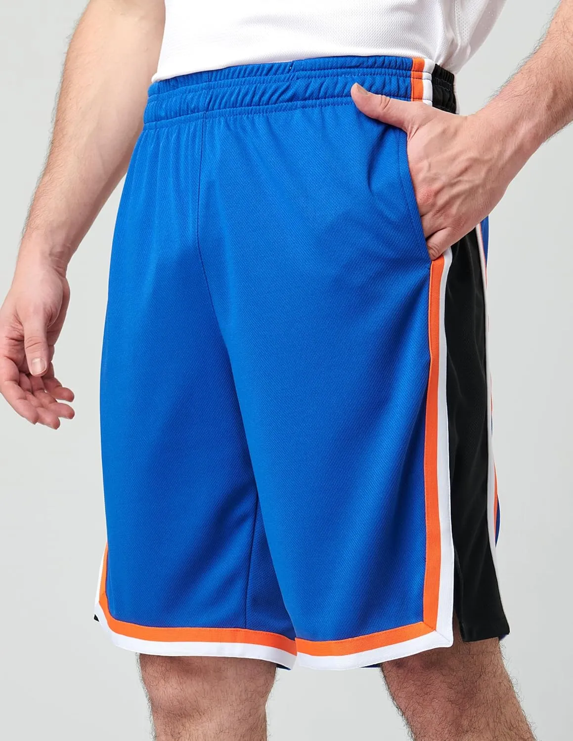 Liberty Imports 5 Pack Men's Quick Dry Athletic Basketball Shorts 9" Inseam with Pockets, Activewear for Workout Gym Running