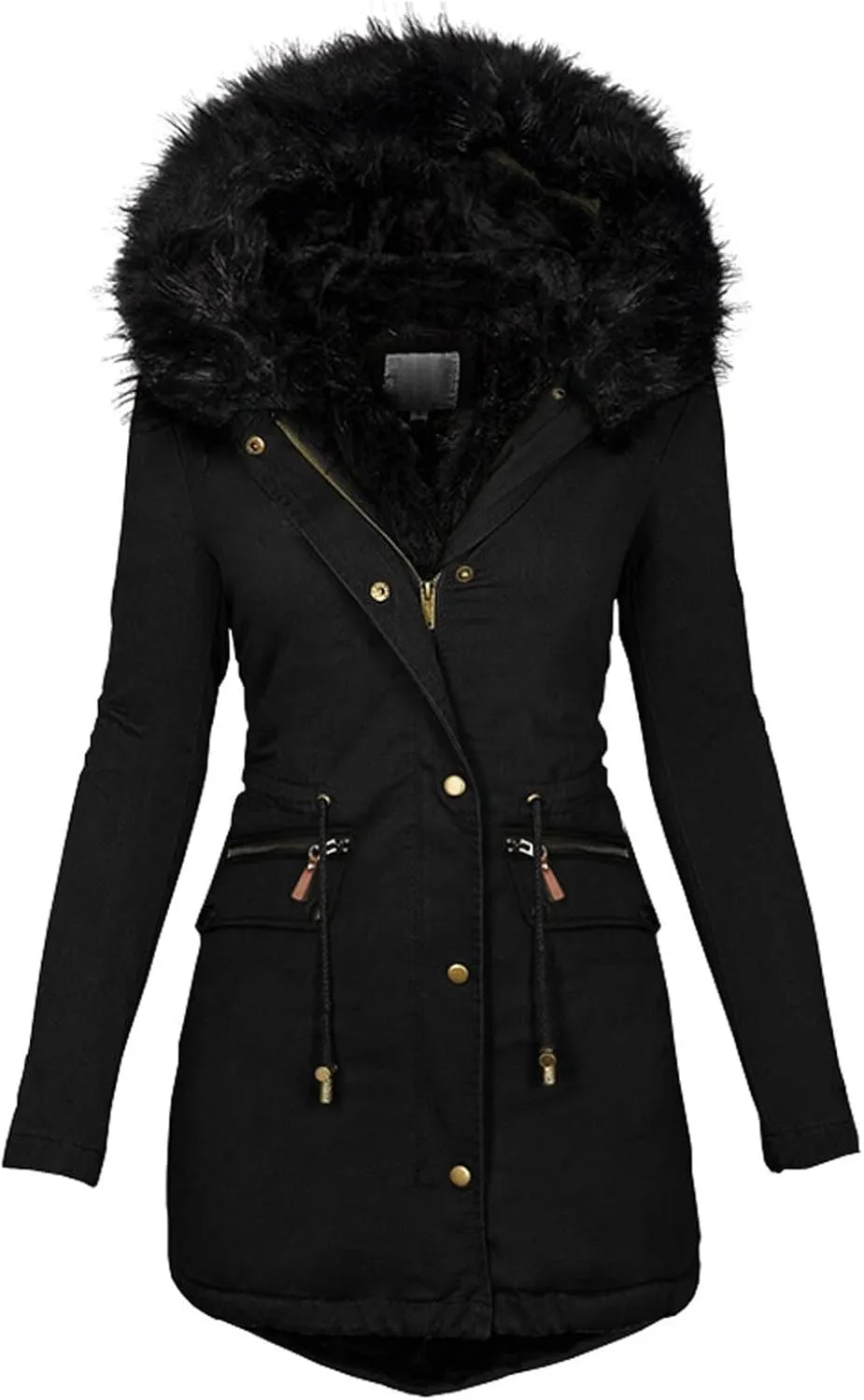 Long Length Quilted Puffer Parka Overcoat Women Slim Thicker Women'S Coat Womens Long-Sleeve Puffer Jacket Womens