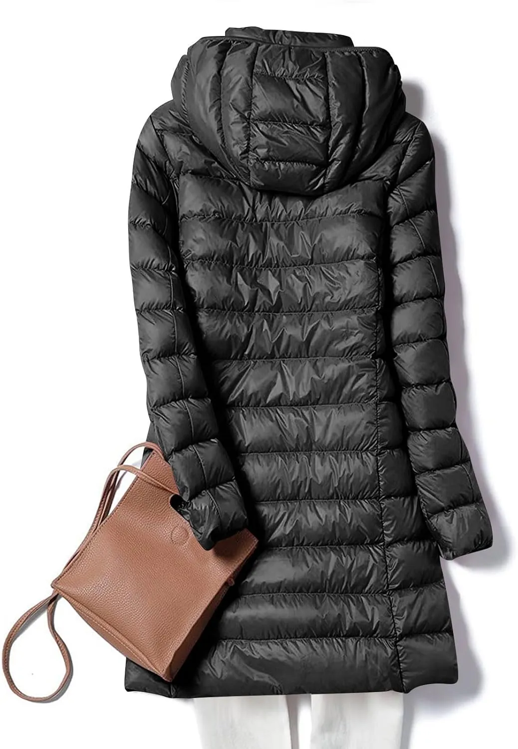 Long Puffer Vest Women Winter Ultra Light Long Down Vest Womens Outerwear Lightweight Quilted Jacket Down Coats