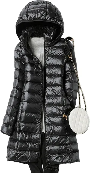 Long Puffer Vest Women Winter Ultra Light Long Down Vest Womens Outerwear Lightweight Quilted Jacket Down Coats