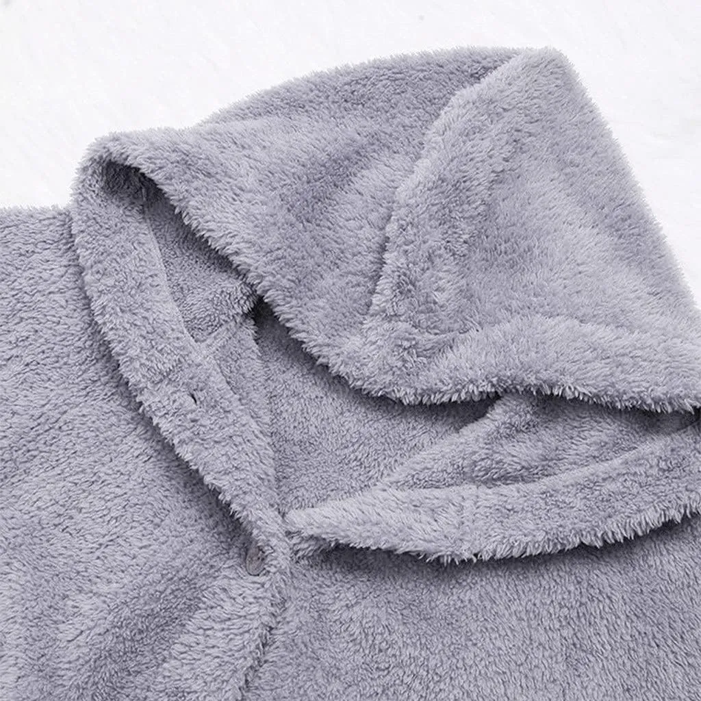 Long Sleeve Full Zip Up Hoodies Button Sleeve Plus Size Women Women'S Coat Womens Fleece Jacket Dress Jackets for