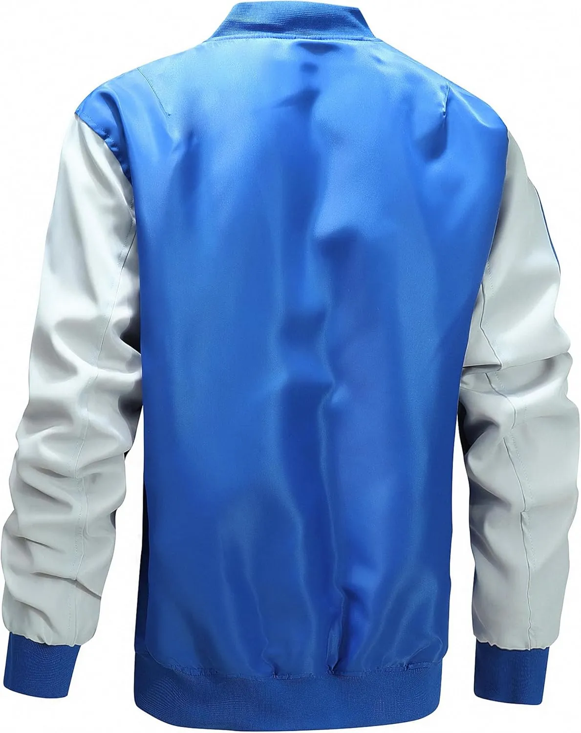 MACHLAB Men's Windproof Bomber Jacket for Men,Fleece Lightweight Track Jackets Sportwear Casual Outerwear