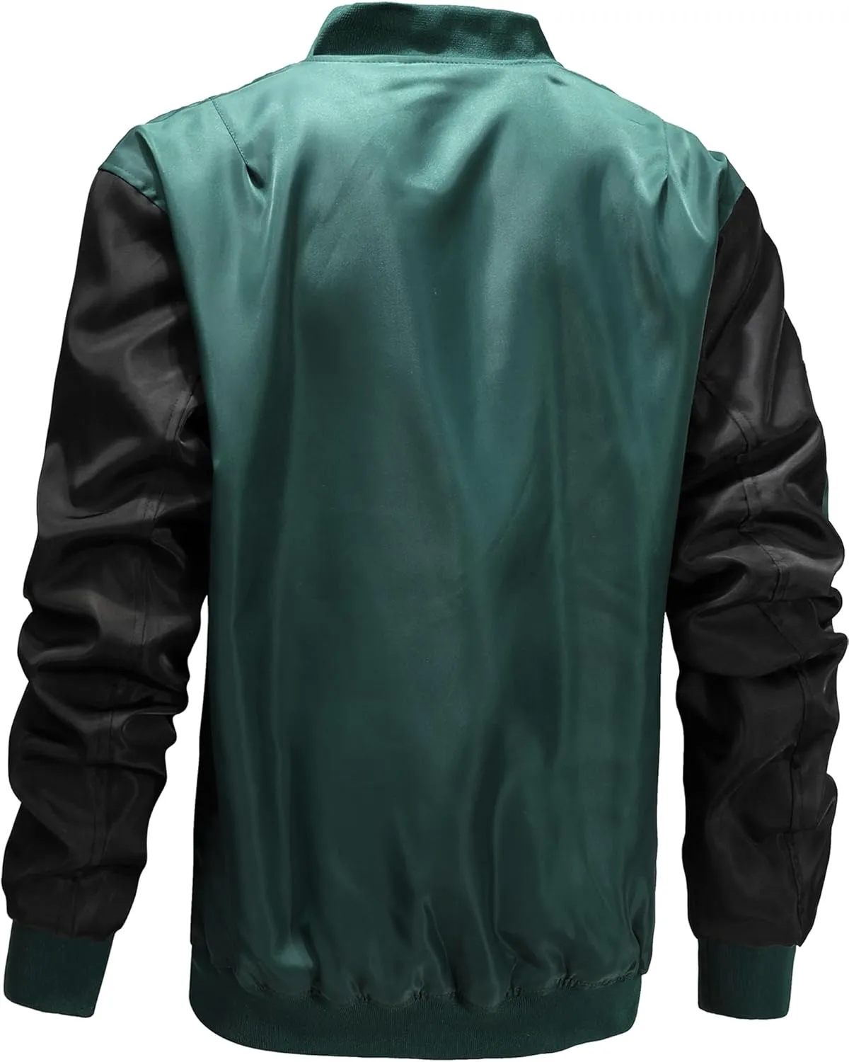 MACHLAB Men's Windproof Bomber Jacket for Men,Fleece Lightweight Track Jackets Sportwear Casual Outerwear