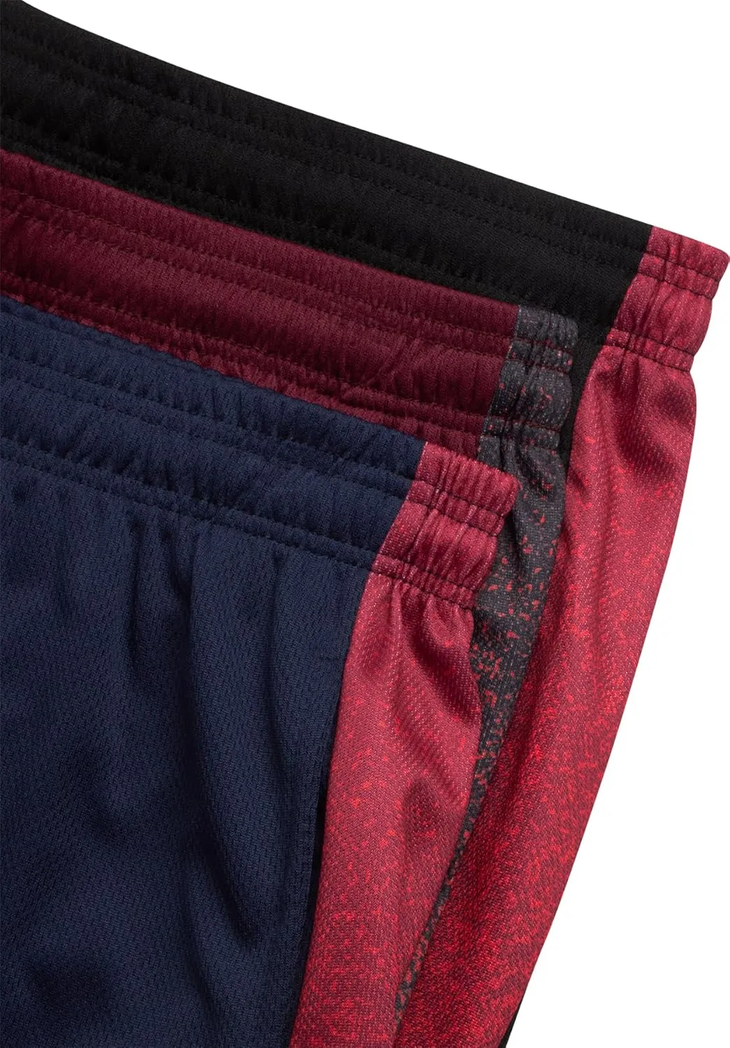 Mad Game Men's Active Shorts - 3 Pack Athletic Quick Dry Gym Basketball Shorts with Side Pockets and Drawstring (Sizes: S-XL)