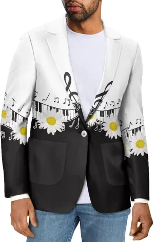 Men's Blazers & Suit Jackets Casual Lightweight Jackets with Pockets Long Sleeve Suit Blazer One Button