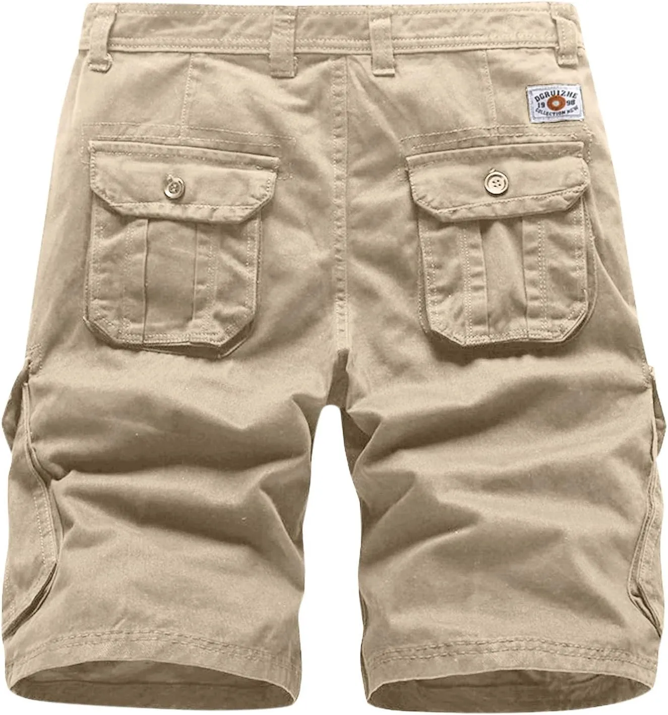 Men's Cargo Shorts Classic Casual Relaxed Fit Shorts Below Knee Length Multi Pocket 3/4 Capri Pants