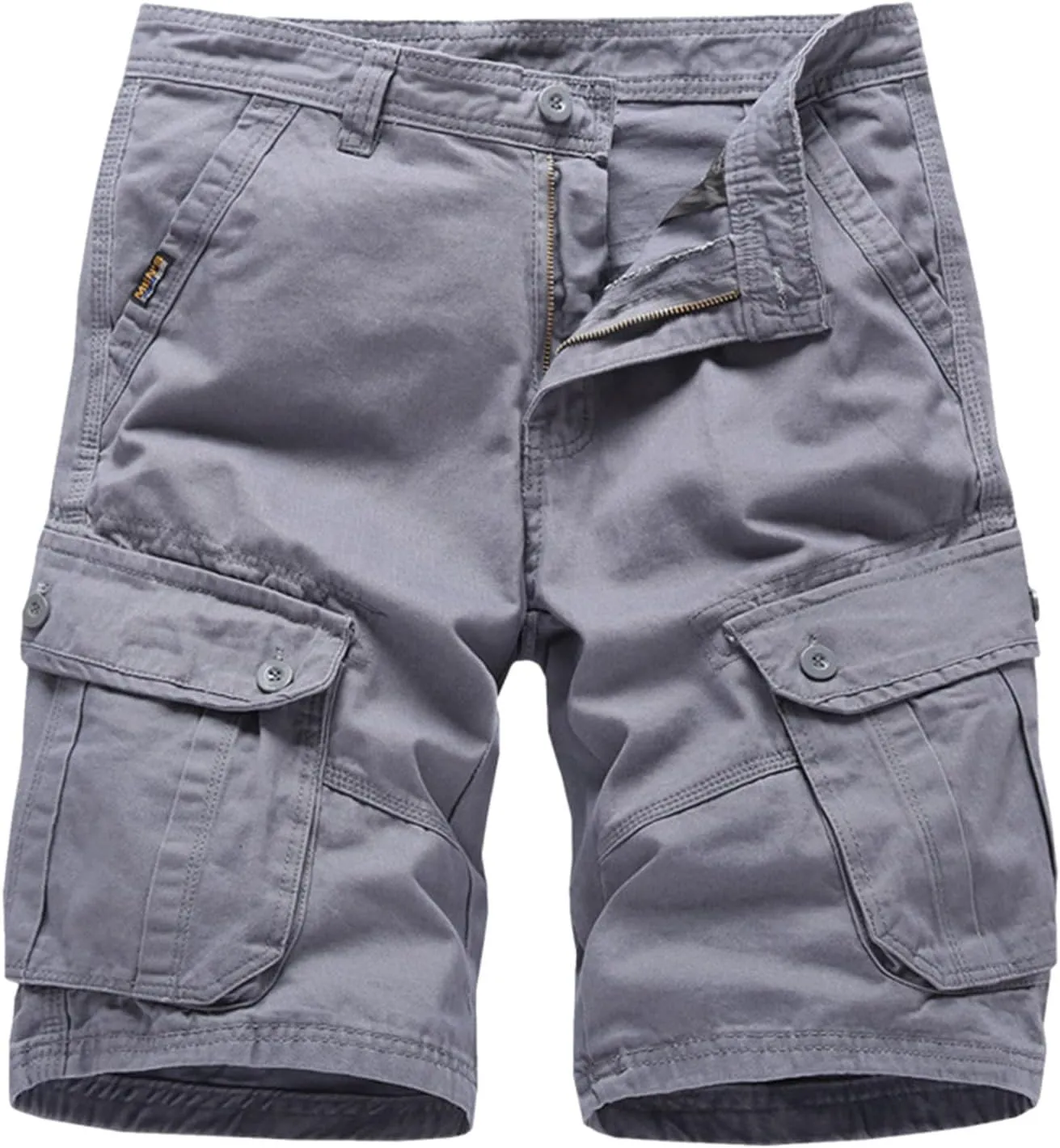 Men's Cargo Shorts Classic Casual Relaxed Fit Shorts Below Knee Length Multi Pocket 3/4 Capri Pants