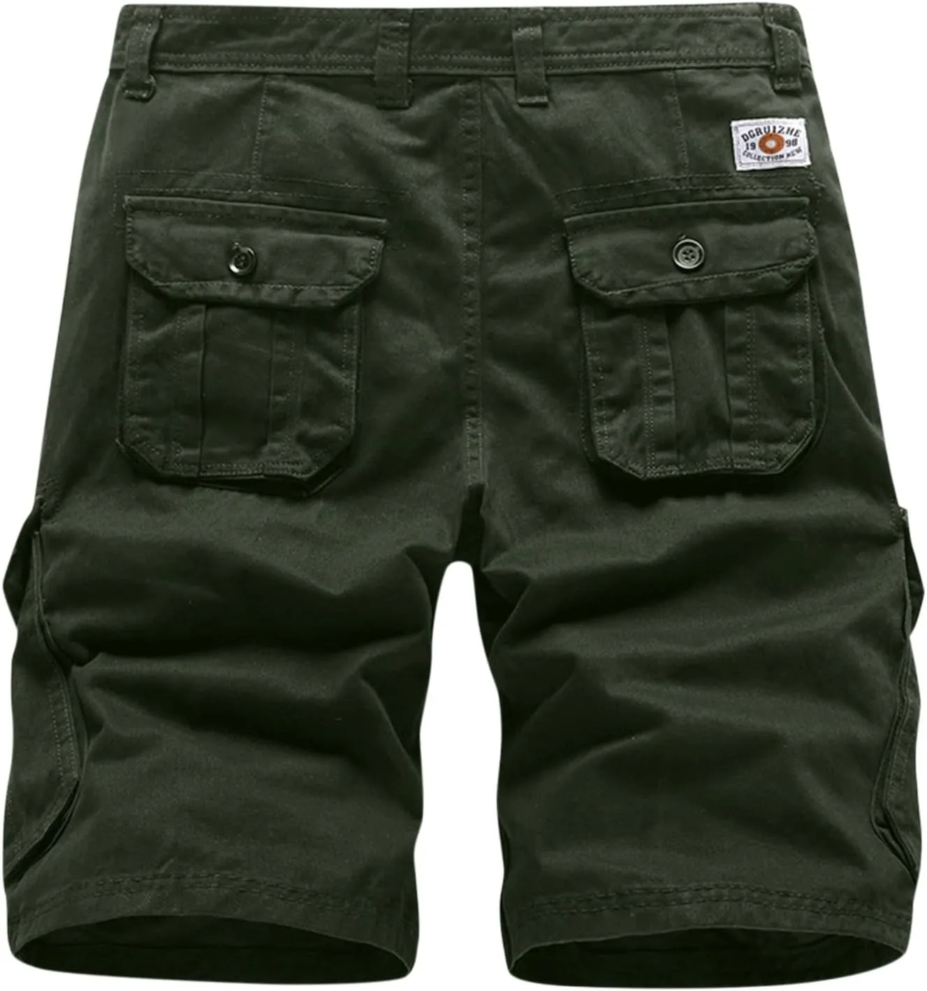 Men's Cargo Shorts Classic Casual Relaxed Fit Shorts Below Knee Length Multi Pocket 3/4 Capri Pants