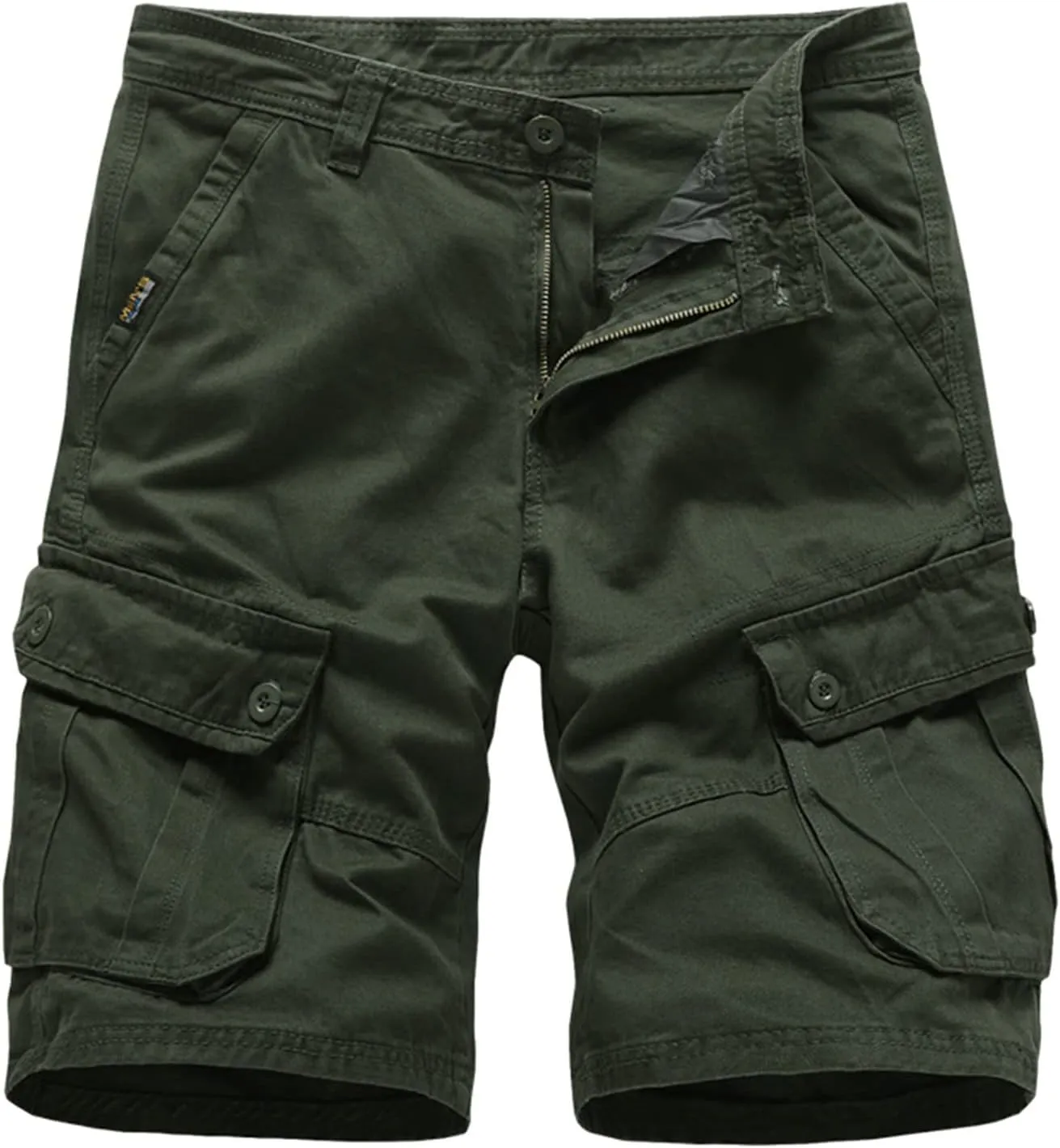 Men's Cargo Shorts Classic Casual Relaxed Fit Shorts Below Knee Length Multi Pocket 3/4 Capri Pants
