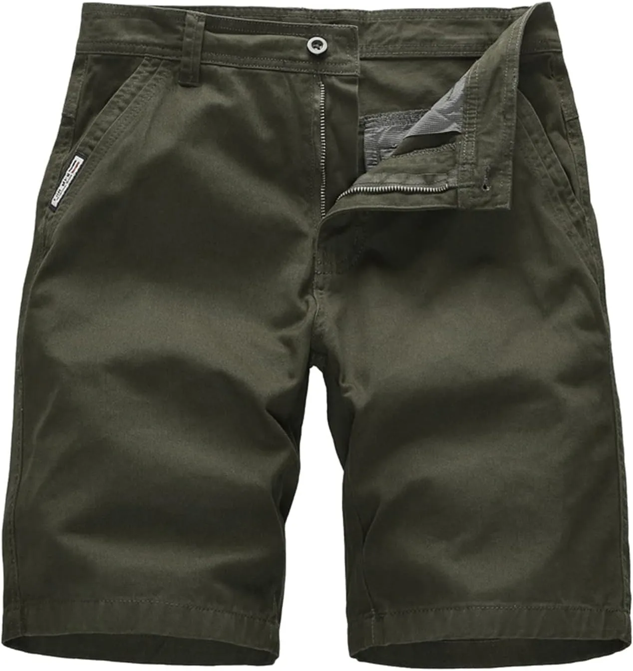 Men's Cargo Shorts Classic Casual Relaxed Fit Shorts Below Knee Length Multi Pocket 3/4 Capri Pants