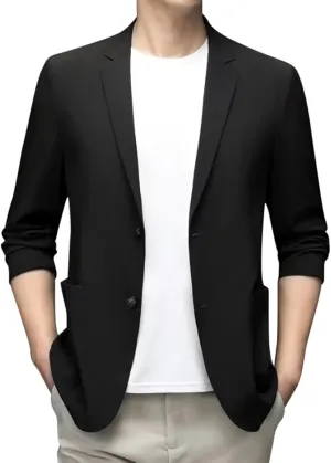 Men's Casual Blazer Suit Jackets, 2 Button Lightweight Sport Coats, Elegant Jackets, Blazers for Men Fashion