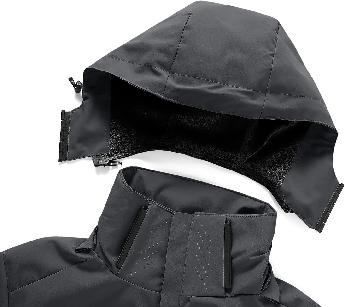 Men's Casual Rain Jackets Lightweight Waterproof Windproof Hooded Jackets Hiking Cycling Travel Climbing Tops Coat