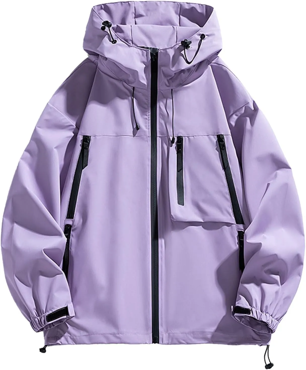 Mens Jackets Lightweight,Waterproof Tactical Jacket Plus Size Rain Coat Slim Fit Ski Jacket for Outdoor Sports