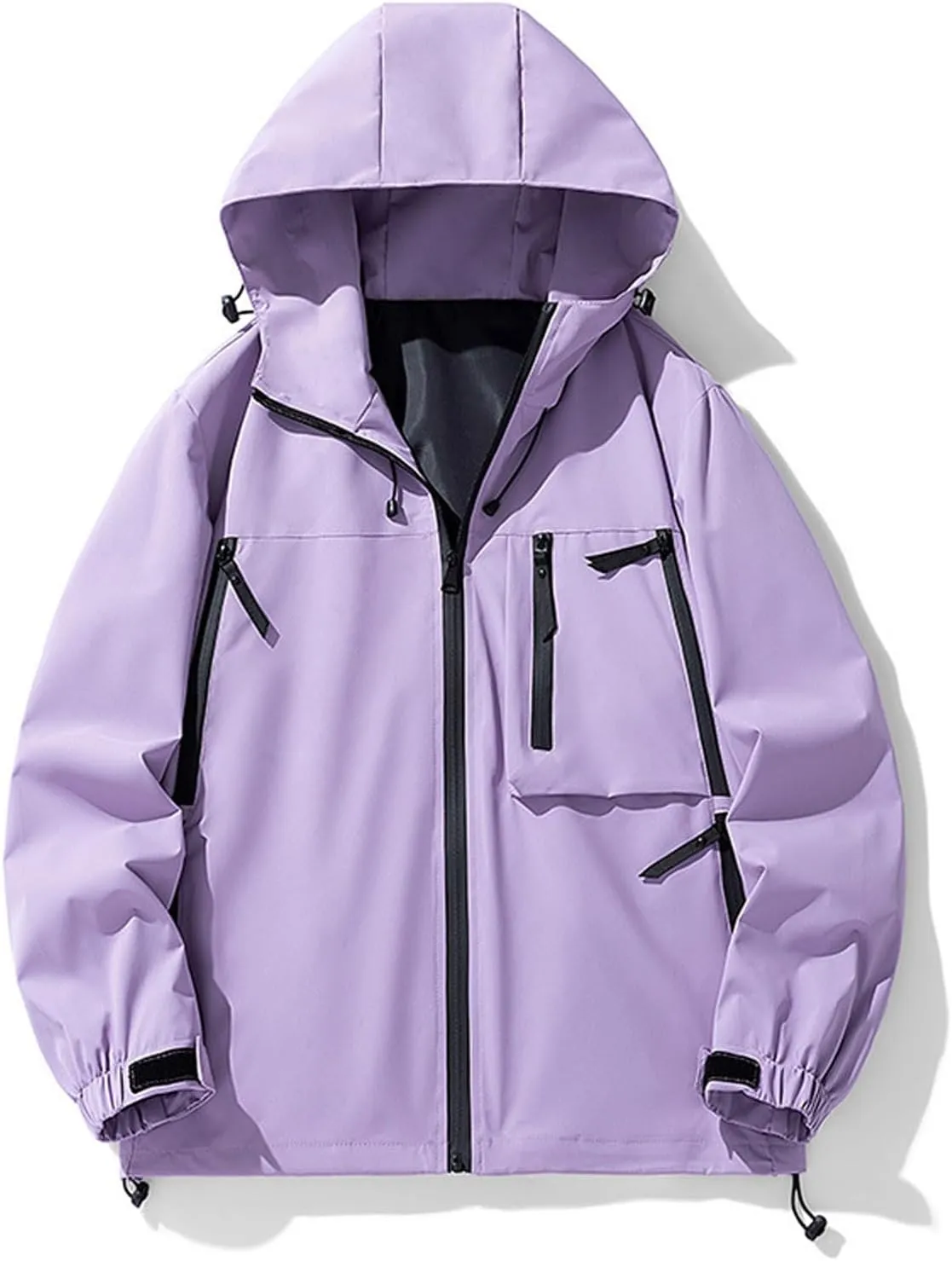 Mens Jackets Lightweight,Waterproof Tactical Jacket Plus Size Rain Coat Slim Fit Ski Jacket for Outdoor Sports