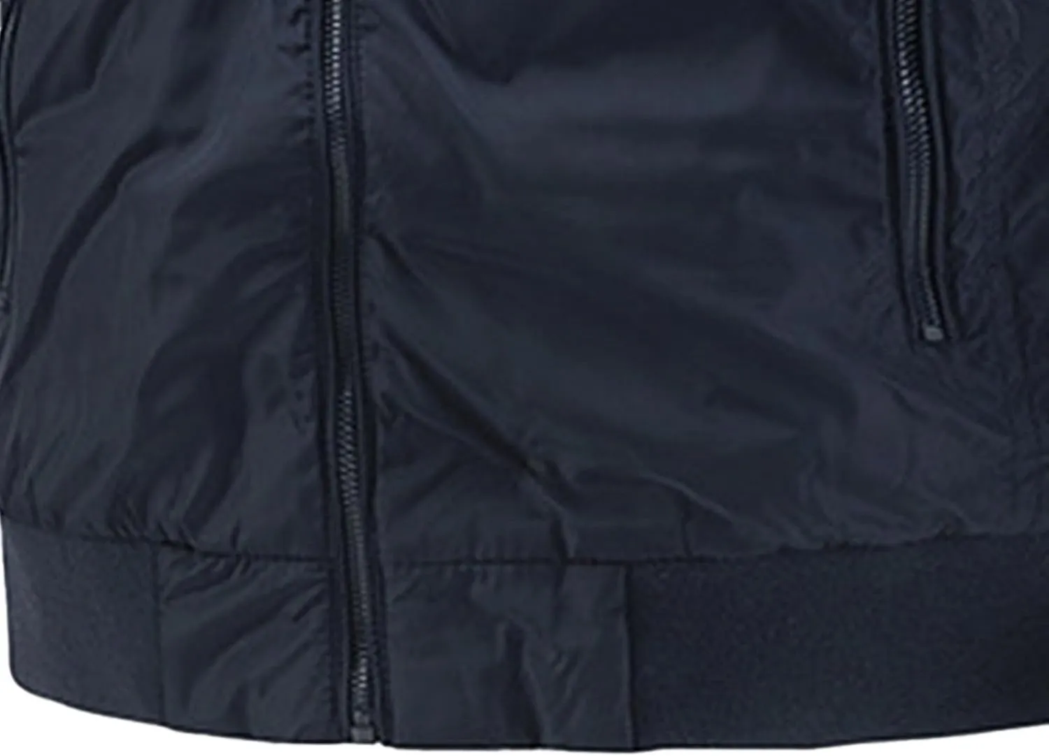 Men's Packable Hooded Bomber Jacket Lightweight Sportwear Zipper Windbreaker Business Casual Cotton Varsity Coat