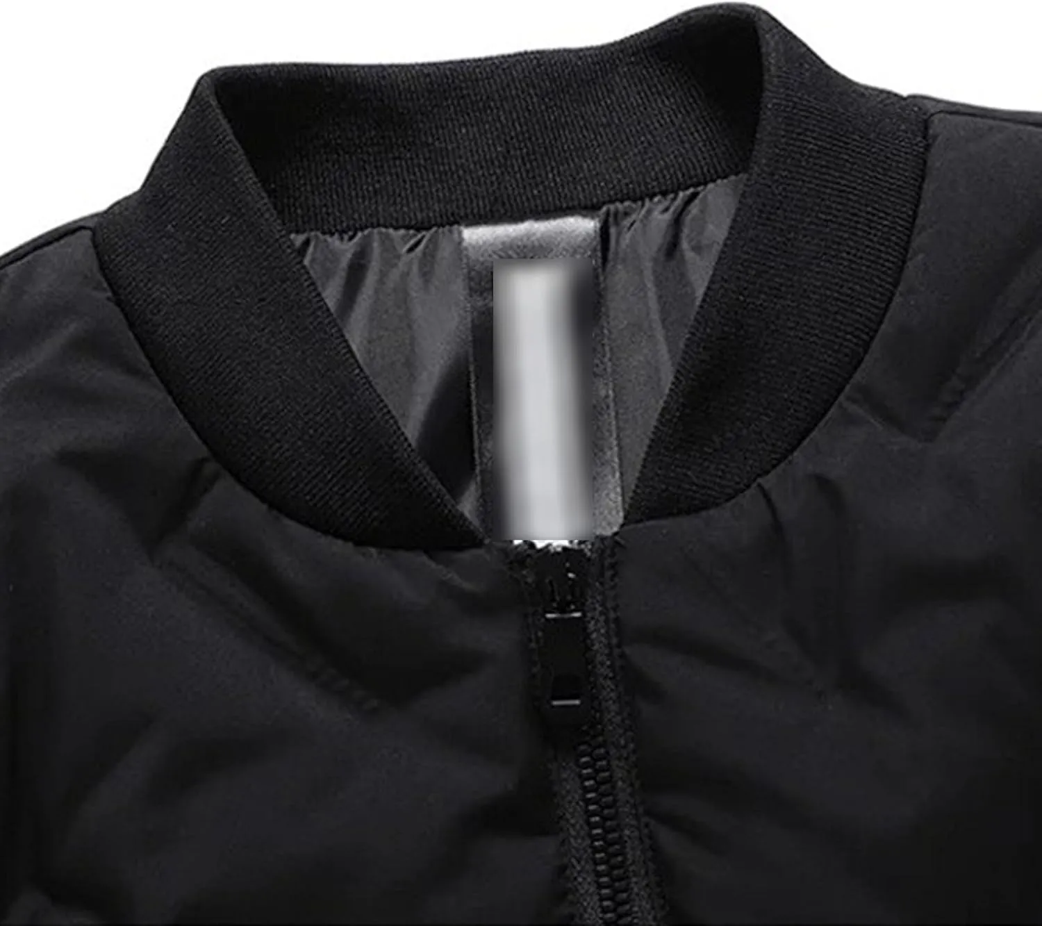 Mens Puffer Quilted Jacket Lightweight Casual Baseball Bomber Jackets Thermal Sportwear Cropped Down Coats