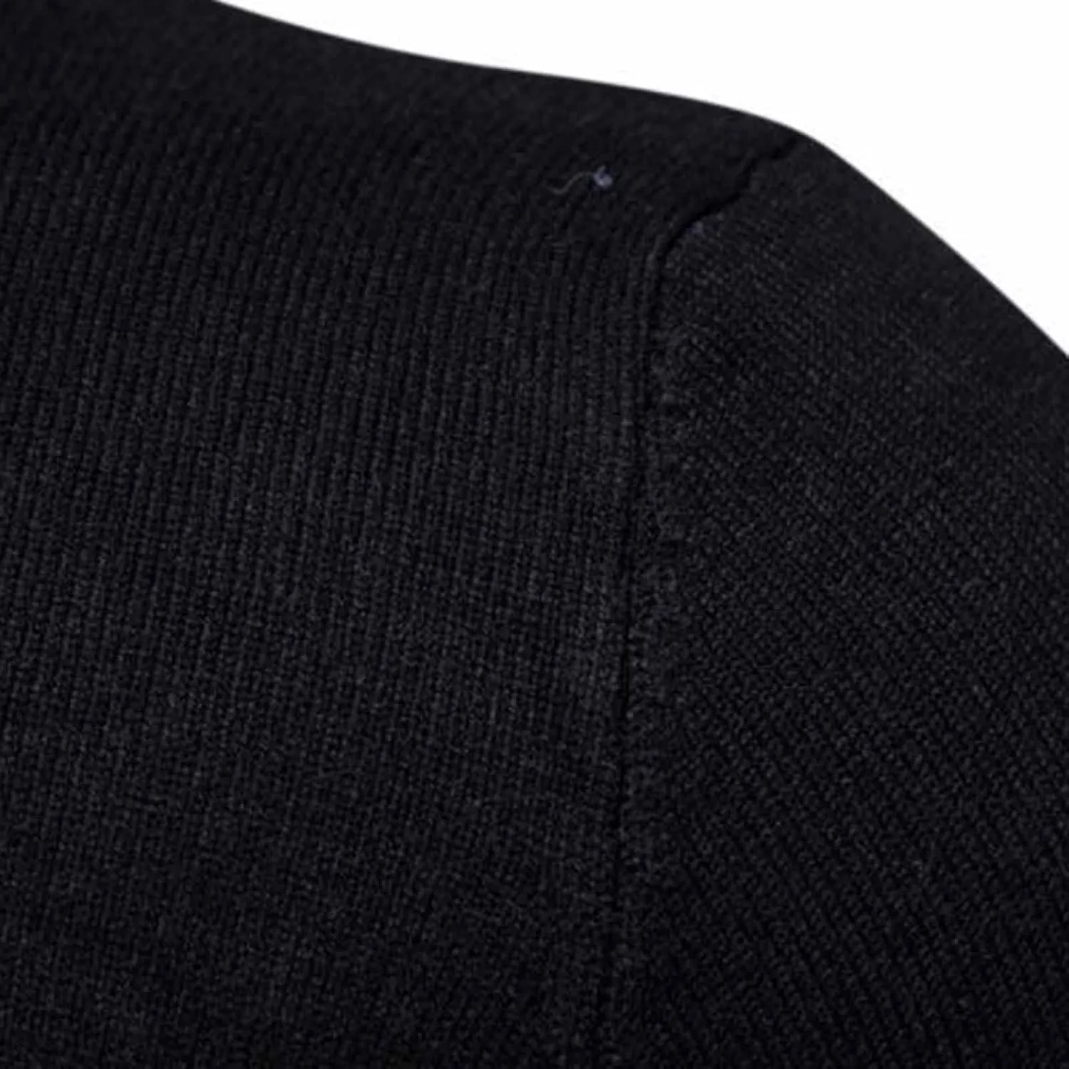 Mens Ribbed Slim Fit Knitted Turtleneck Pullover Sweater Classic Stretch Long Sleeve Basic Casual Solid Jumper Tops