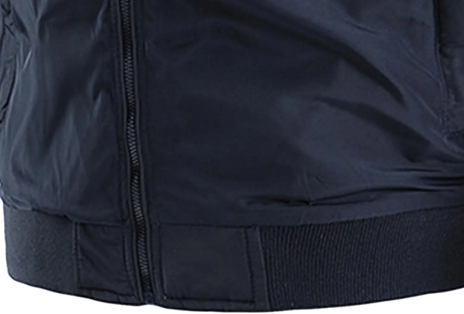 Men's Stand Collar Windproof Windbreaker Lightweight Sportwear Bomber Jackets Full Zip Casual Padded Coats