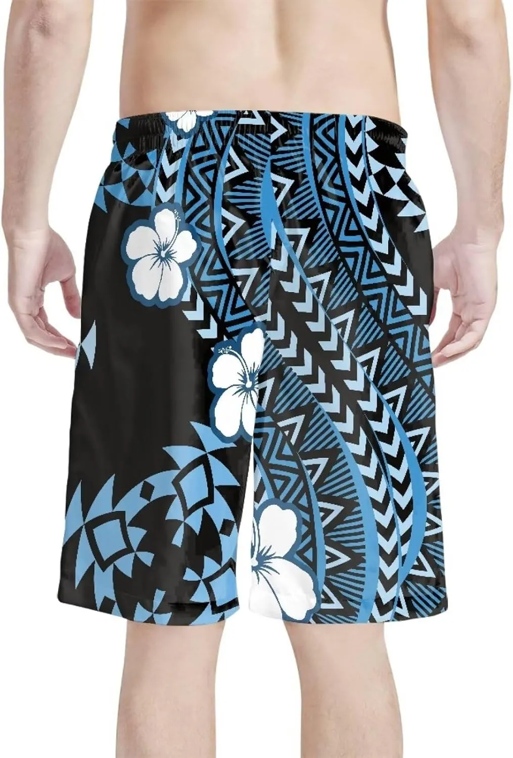 Mens Tonga Samoan Hawaiian Polynesian Swim Trunks Beachwear Sports Running Swim Board Shorts Quick Dry