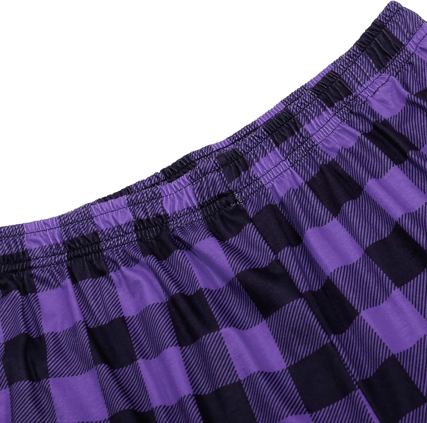 Mens Womens Plaid Pajama Pants Unisex Sleep Lounge Pants Soft PJ Bottoms Plaid Pajama Sweatpants with Pockets