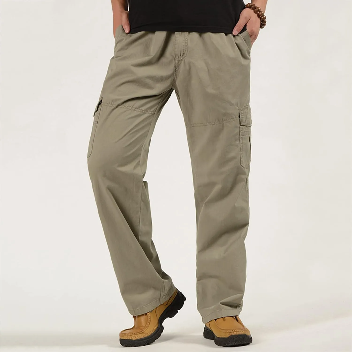 Mens Workout Cargo Sweatpants Cargo Pants for Men Relaxed Fit Men Outdoor Cargo Pant Lightweight Tactical Pant Hiking