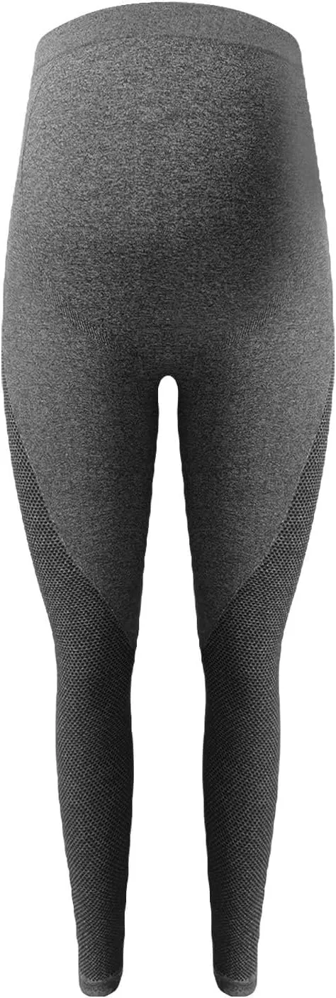 Miyaomn Womens Athletic Soft Maternity Leggings Over The Belly Non-See-Through Workout Pregnancy Yoga Pants Activewear Tights