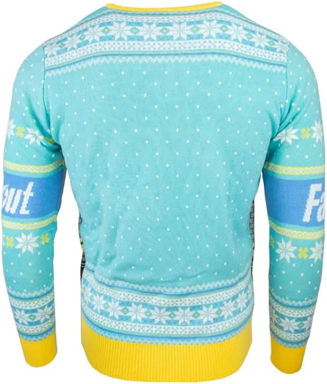 Numskull Unisex Official Fallout Vault Knitted Christmas Jumper for Men or Women - Ugly Novelty Sweater Gift