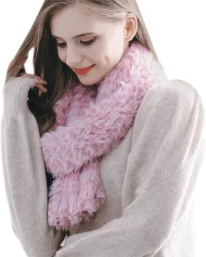 ONE Scarf: Faux Fur Infinity Scarfs or Shawl Wraps for Women Winter Warm, Soft & Fluffy Scarf in Gift Box