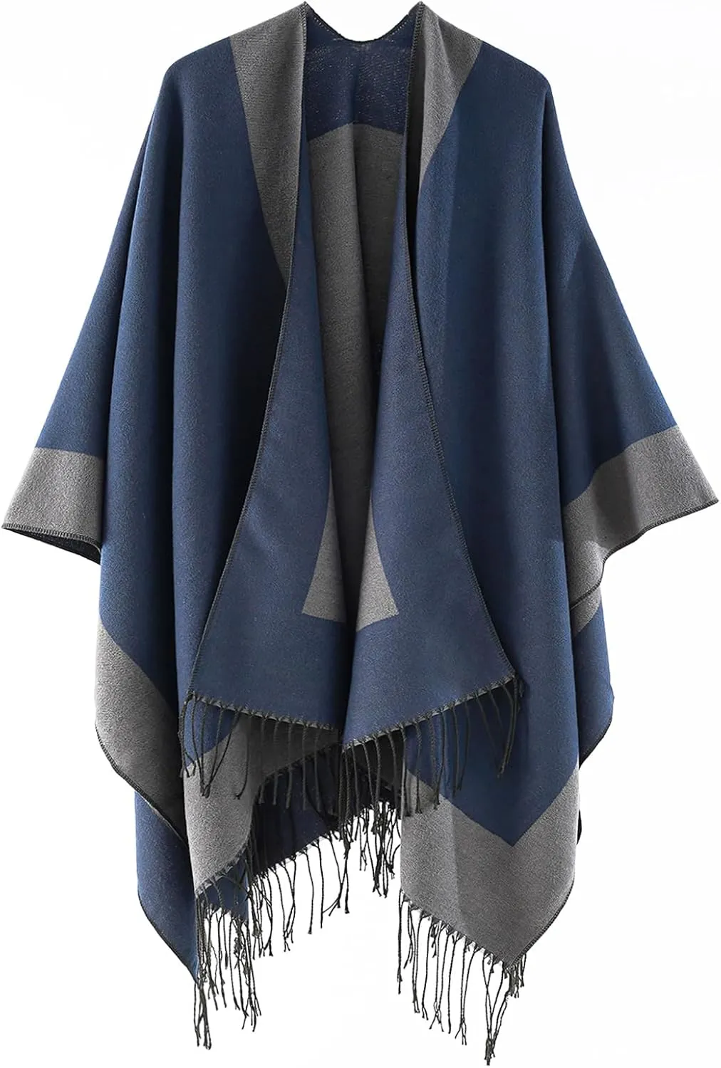 Poncho Shawl Wraps for Women, Women's Soft Warm Ponchos Sweaters Open Front Travel Poncho Cape for fall winter Spring