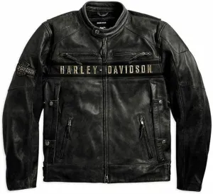Real Leather Retro Moto Cafe Racer Jackets - Passing Link Victory Lane Biker Jackets - Men's HD Motorcycle Jackets