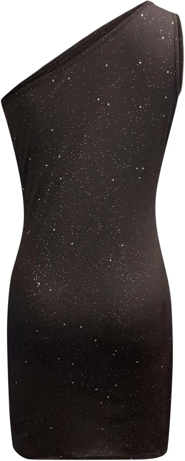Sleeveless Cocktail Dresses for Women Sequin Bodycon Mini Dress Sexy Party Club Wear Glitter Formal Evening Gowns