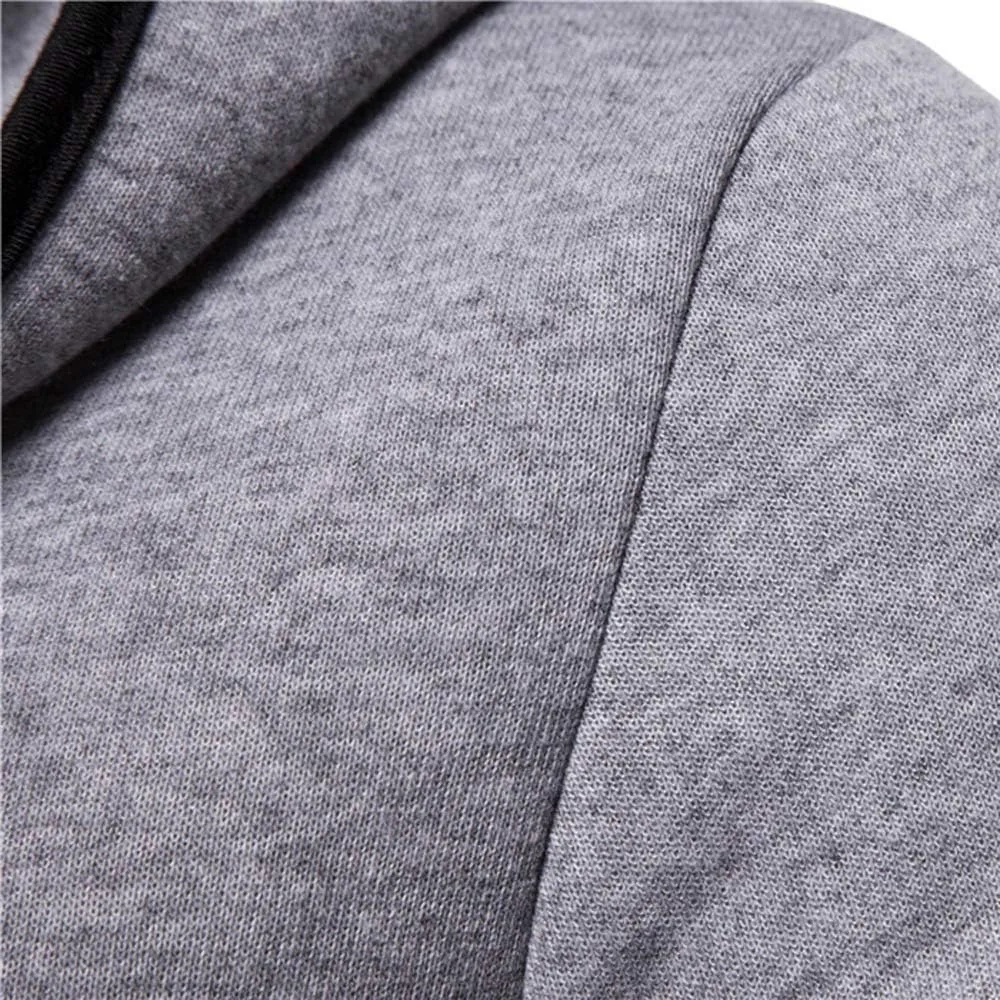 Sport Jackets for Men Mens Hooded Solid Trench Coat Jacket Cardigan Long Sleeve Outwear Blouse Jackets