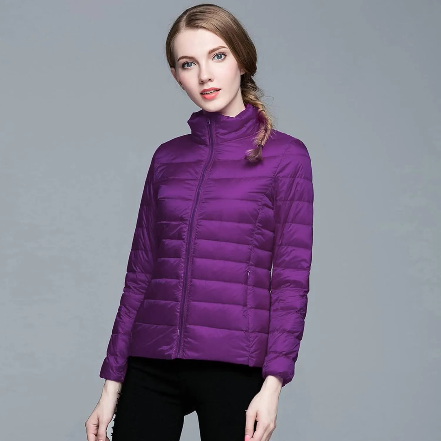Stand Collar Women's Puffer Jackets Skimpy Long Down Coats for Women Bubble Coat Heavyweight Down Jacket Puffer Coats