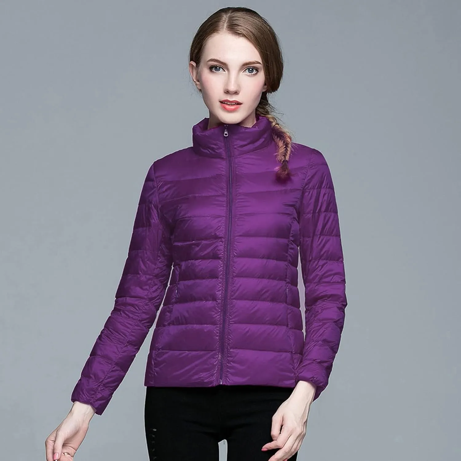 Stand Collar Women's Puffer Jackets Skimpy Long Down Coats for Women Bubble Coat Heavyweight Down Jacket Puffer Coats