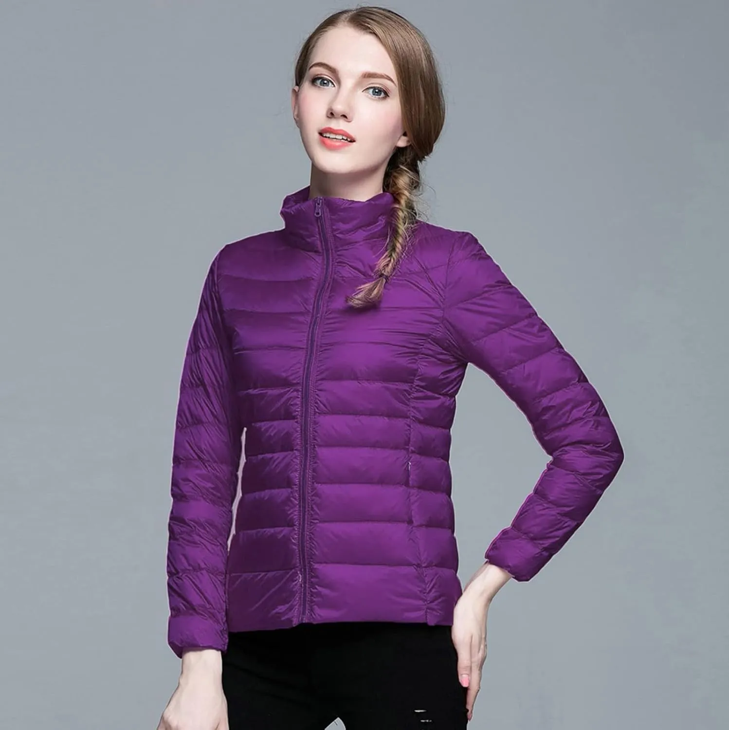 Stand Collar Women's Puffer Jackets Skimpy Long Down Coats for Women Bubble Coat Heavyweight Down Jacket Puffer Coats